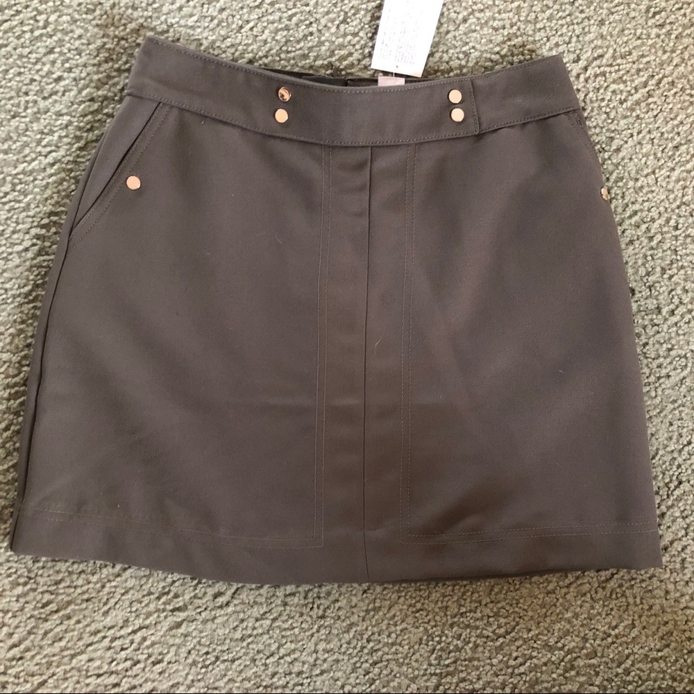 Olive green A line skirt